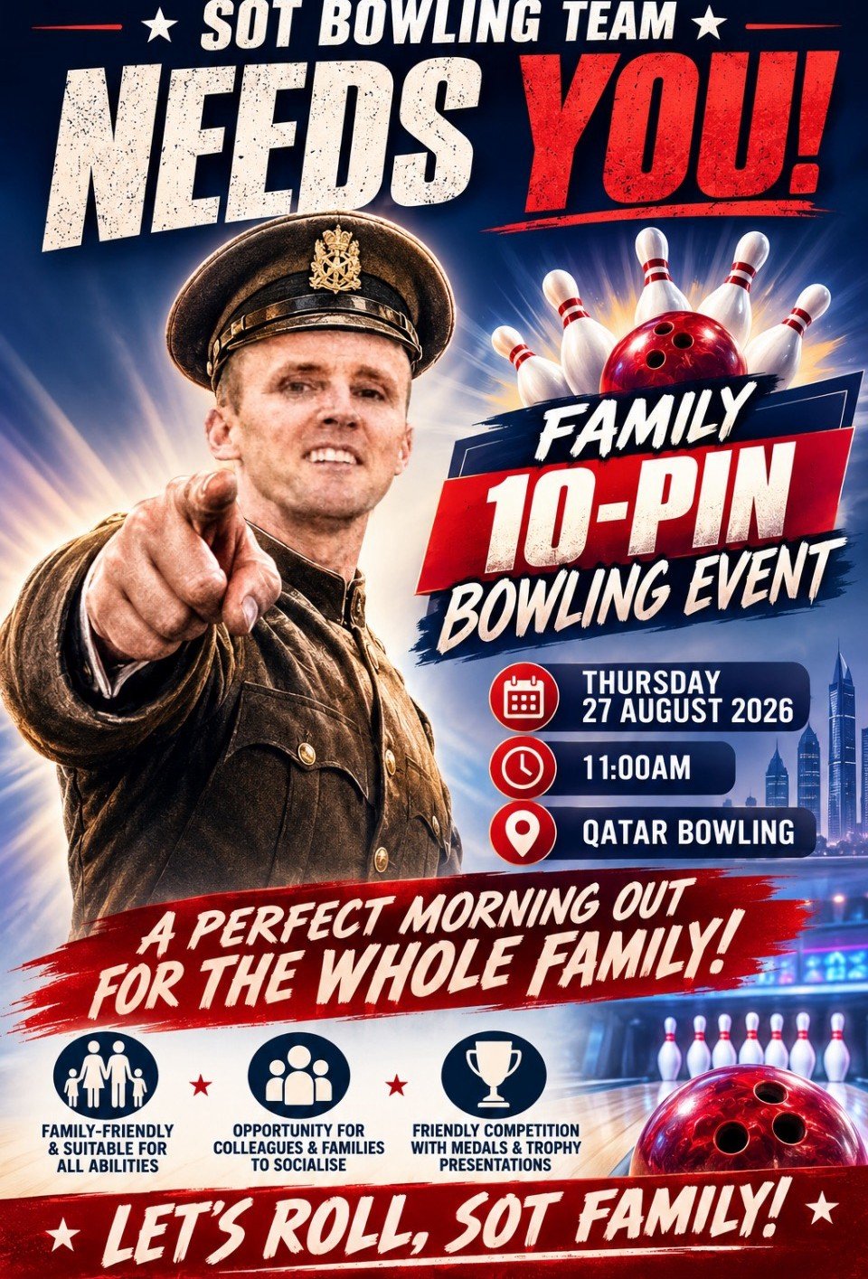 Photograph accompanying: Next up: Ten-Pin Bowling, Thursday 27 August